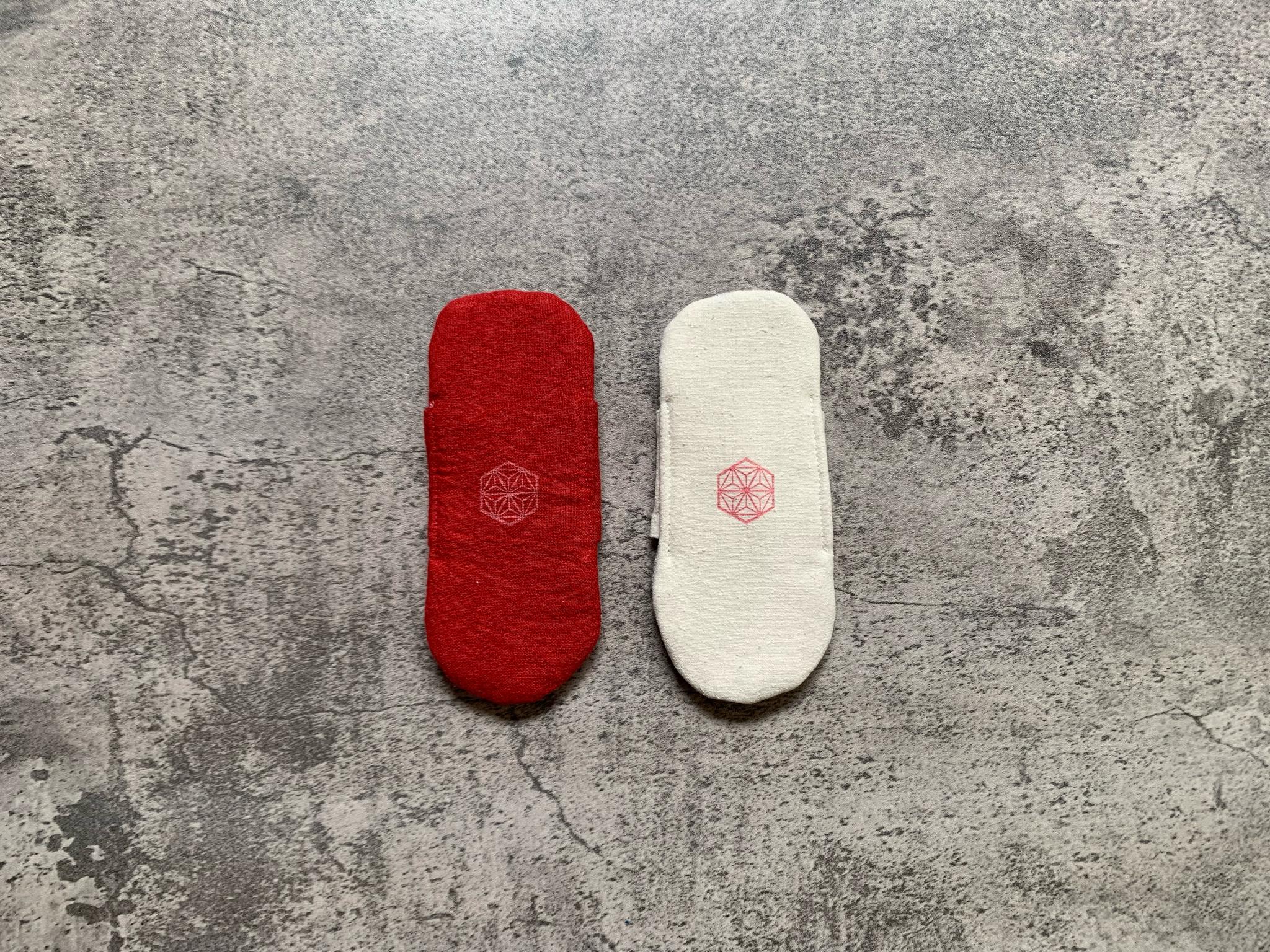 オーガニックコットン布ナプキンTypeA 赤1枚組 オーガニックコットン✖️麻 生理軽い日 オリモノ 軽い尿漏れ | 5枚目